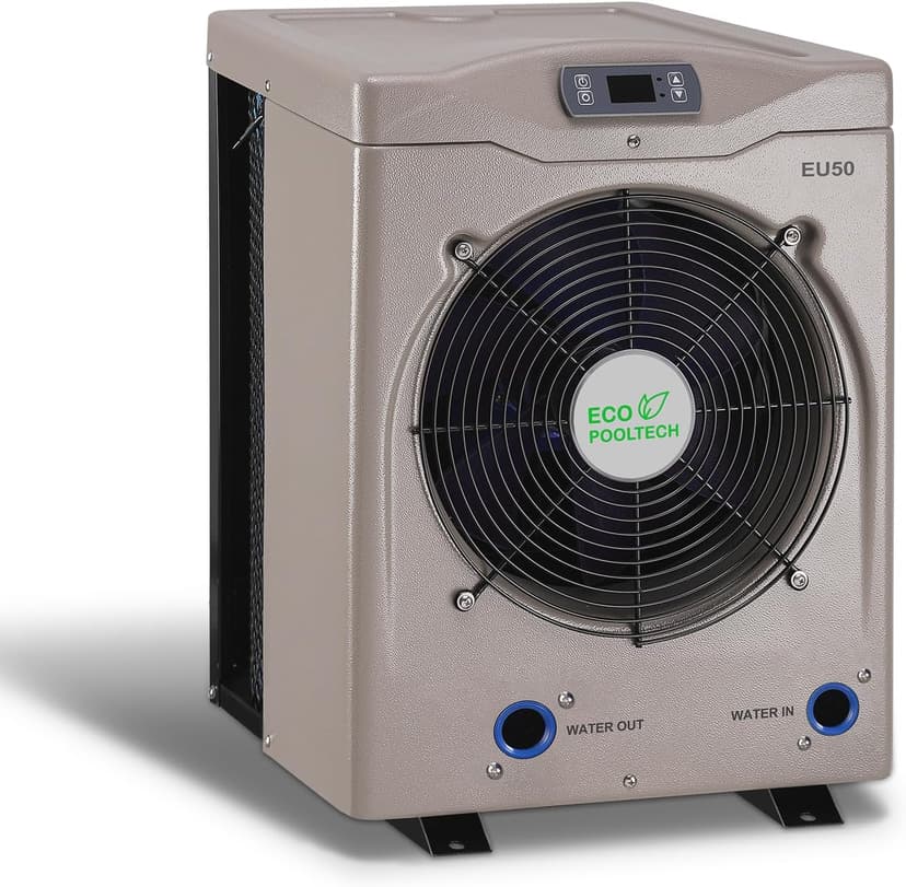 Pool Heater for Above Ground Pools, 14000BTU Electric Swimming Pool Heat Pumps for Inflatable Pools up tp 5000gallons,110V-120V/60Hz Portable Pool Warmers