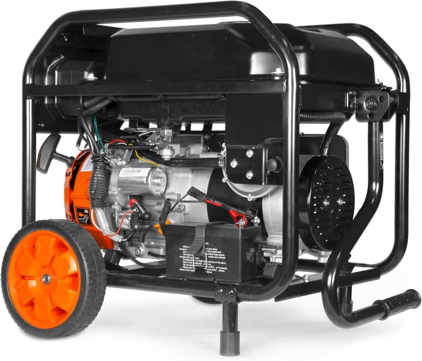 WEN 5,600-Watt Dual Fuel Portable Generator with Wheel Kit, Electric Start, and CO Watchdog (DF5600X)