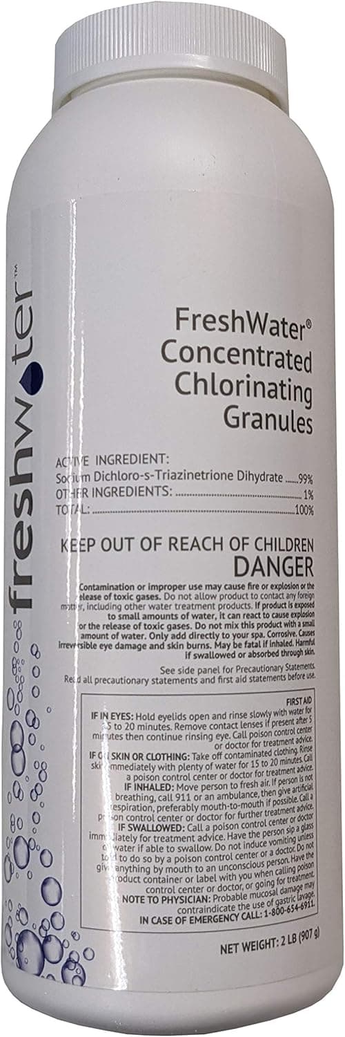 Hot Spring Concentrated Chlorinating Granules 2lbs 80021, white