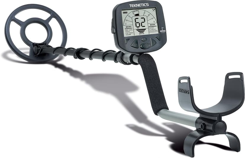 Teknetics Gamma 6000 Metal Detector for Adults with 8" Searchcoil, Advanced Target-ID, Ground Balancing, Depth Indicator, and Multi-Tone Discrimination