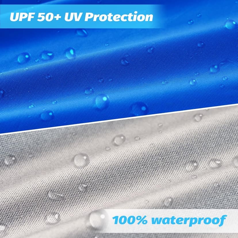 10x10FT Replacement Canopy Cover Top,Oxford Cloth Material UV Resistant Waterproof Canopy Tent Cover for Garden Patio Picnic (TOP ONLY)-Blue