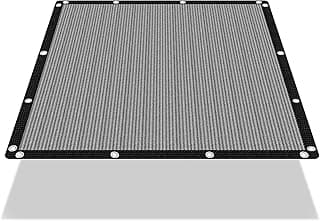 FAIR WIND Shade Cloth 90% Sun Shade Fabric Privacy Screen Shade Cover Patio Canopy with Grommets Shade Net for Garden Outdoor Pergola 6 x 6 FT - Grey