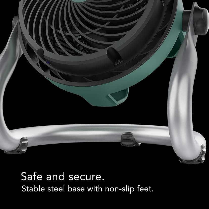 Vornado EXO51 Heavy Duty Air Circulator Shop Fan with IP54 Rated Dustproof and Water-Resistant Motor, Green, CR1-0389-17, Medium