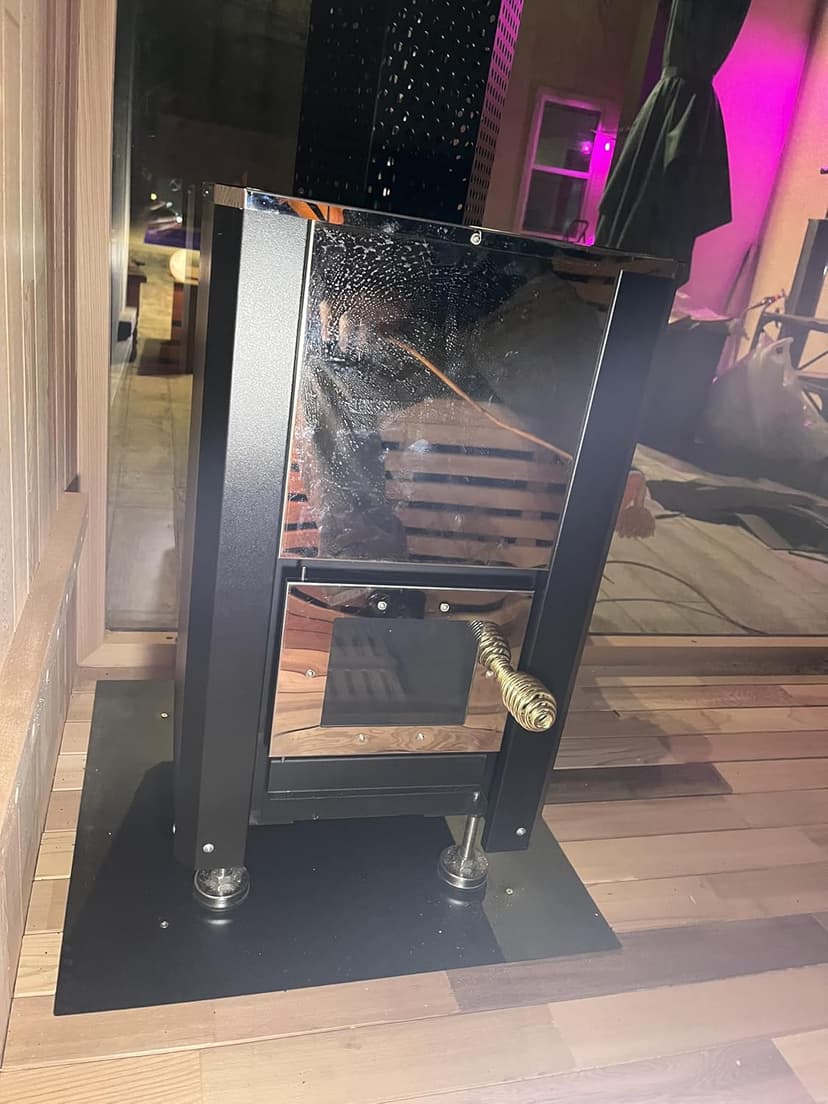 Customize Luxury Outdoor Sauna 6-10 Person, Canadian Hemlock, Red Cedar Sauna, Porch Option, Glass Window Option, Wood Burning Stove or Harvia Heater with Rocks, Extra Large Backyard Saunas (0-195 °F)