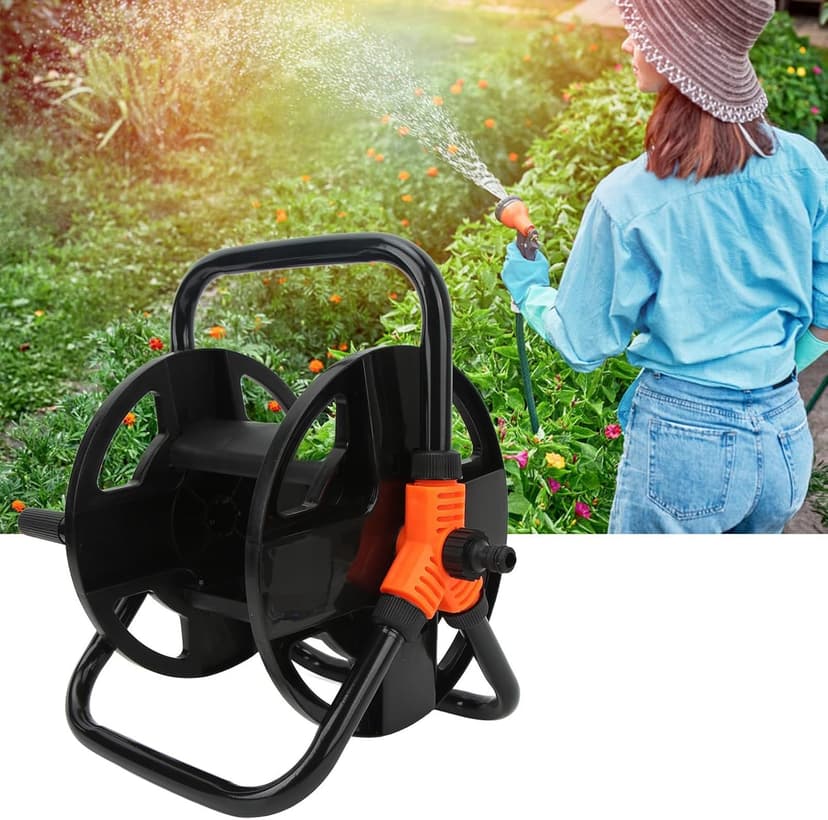 Hose Winding Reel, Portable Garden Hose Reel Cart, Hose Reel Water Pipe Storage Rack, ABS Single Arm Tool for Garden Car Washing Watering