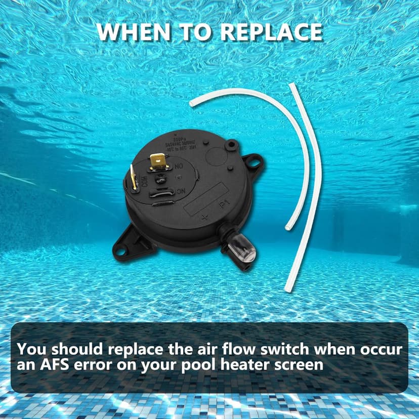 RAMATA 42001-0061s Air Flow Switch Pressure Switch Electrical System AFS Replacement for Pentair Mastertemp and Sta Rite Max E Therm Pool Spa Heater, Also Replaced Old OE # 42001-0059s