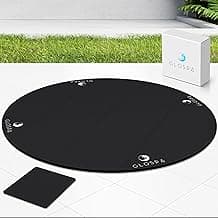 Hot Tub Mat for Inflatable Tub, 77'' Hot Tub Pad Foundation, 0.25in Thickened Eva Foam Padding Inflatable Outdoor Pool & Hot Tub Base Mats for Under Floor Protection & Heat Insulation