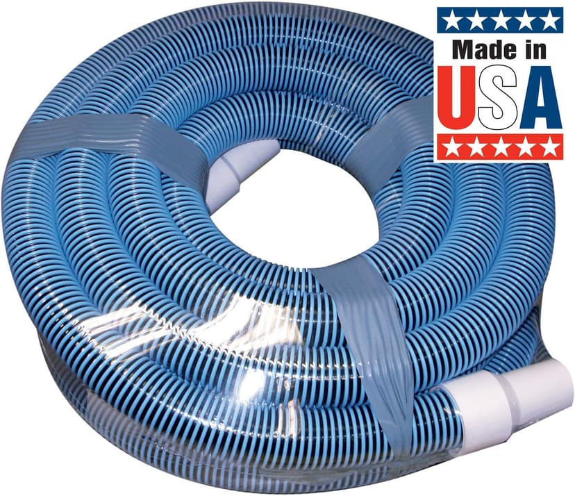 Poolmaster 33430 Heavy Duty In-Ground Pool Vacuum Hose With Swivel Cuff, Made in the USA, 1-1/2-Inch by 30-Feet