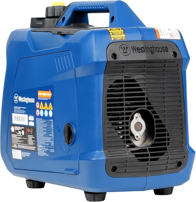 Westinghouse 1500 Peak Watt Super Quiet & Lightweight Portable Inverter Generator, Gas Powered, CO Sensor, Parallel Capable, Long Run Time,Blue