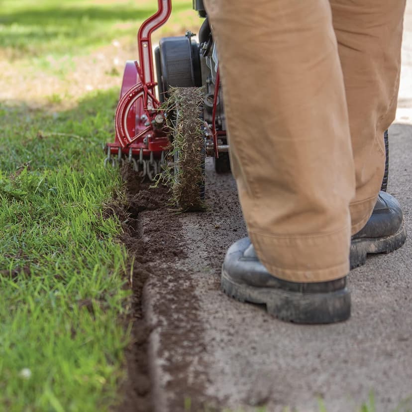 EARTHQUAKE 41273 79cc 4-Cycle Walk-Behind Edger, Red/Black