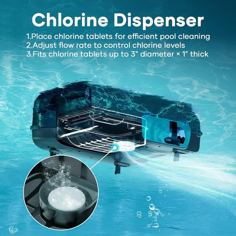 AIPER Surfer S2 Robotic Solar Pool Skimmer with APP Support, 24/7 Cleaning, Dual Charging Modes, Smart Obstacle Avoidance, Ideal for All Swimming Pool Types