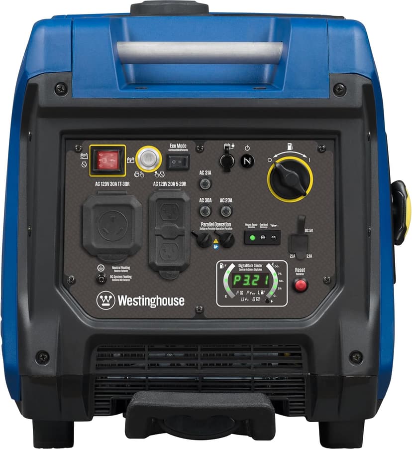 Westinghouse 5000 Peak Watt Super Quiet Portable Inverter Generator, Remote Electric Start with Auto Choke, Wheel & Handle Kit, RV Ready, Gas Powered, Parallel Capable
