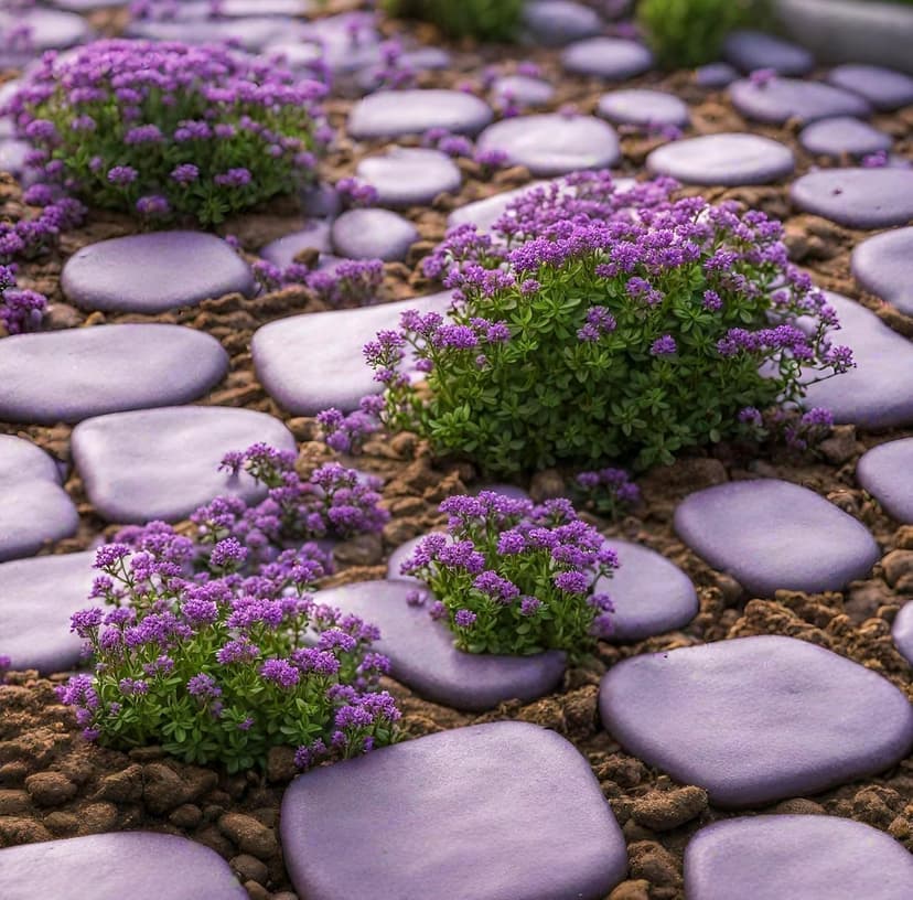 21000+ Creeping Thyme Seeds for Planting Outdoor -Perennial Flowers Plant in Home Garden Backyard Non-GMO