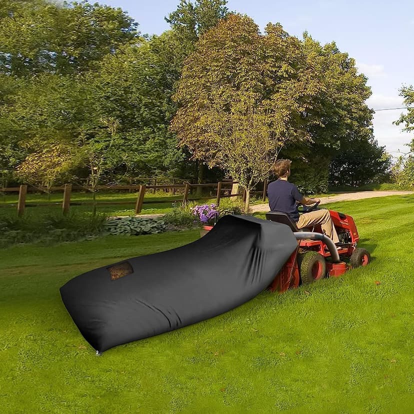 Lawn Tractor Leaf Bag, Grass Catcher Bag, 78.7 x 51.1Inch, Large Capacity for Fast Leaf Collection, Mesh Vent Design,Upgraded Thickened Heavy Duty Material Fits for Most Riding Lawn Mowers