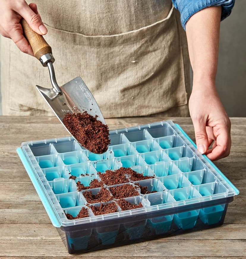Burpee SuperSeed Seed Starting Tray | 36 Cell Reusable Seed Starter Tray | for Starting Vegetable, Flower & Herb Seeds | Indoor Grow Kit for Plant Seedlings | for Germination Success