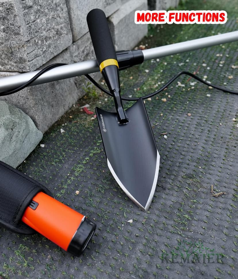Garden Shovel - Heavy Duty Gardening Hand Trowel, Carbon Steel Garden Trowel with Rubberized Handle, Trowel Garden Tool for Diligent Farmer Soil Planting Digging Transplanting