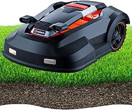 RM24PRO Robot Lawn Mower with Bluetooth App Control Ultrasonic Sensor Metal Plate 1/4 Acre 20 Degrees Slope for Small to Medium Yards