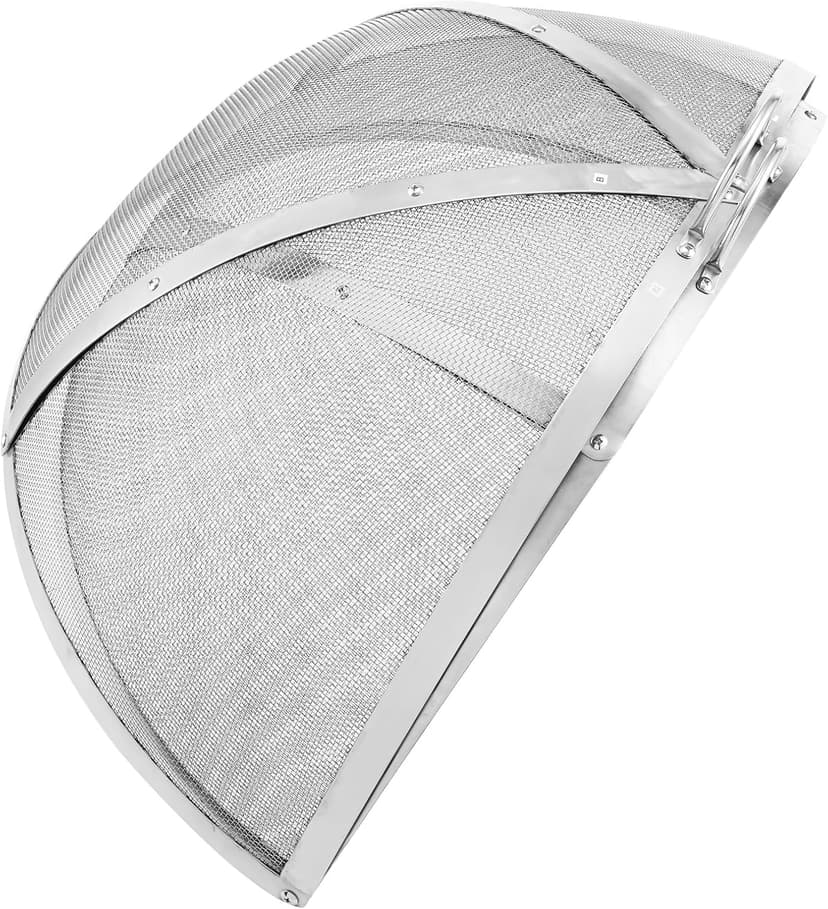 Firepit Spark Screen Lid, 36" Diameter, Outdoor Firepit Ring Cover Round Accessories, Fire Pit Metal Cover, Easy-Opening Stainless Steel Fire Ring Covers for Outdoor Patio Fire Pits Backyard
