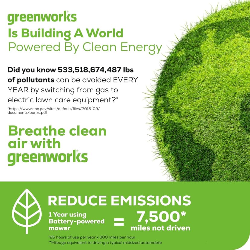 Greenworks 48V (2 x 24V) 17" Brushless Cordless (Push) Lawn Mower, (2) 4.0Ah Batteries and Dual Port Rapid Charger Included