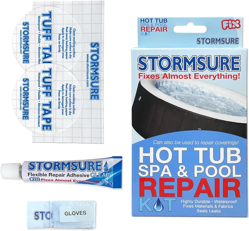 Stormsure Inflatable Hot Tub Repair Kit - Essential Patch & Seal Solution for Punctures and Tears