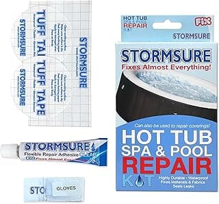 Stormsure Inflatable Hot Tub Repair Kit - Essential Patch & Seal Solution for Punctures and Tears