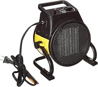 Dura Heat EUH1465 Electric Forced Air Heater with Pivoting Base 5,120 BTU, Yellow