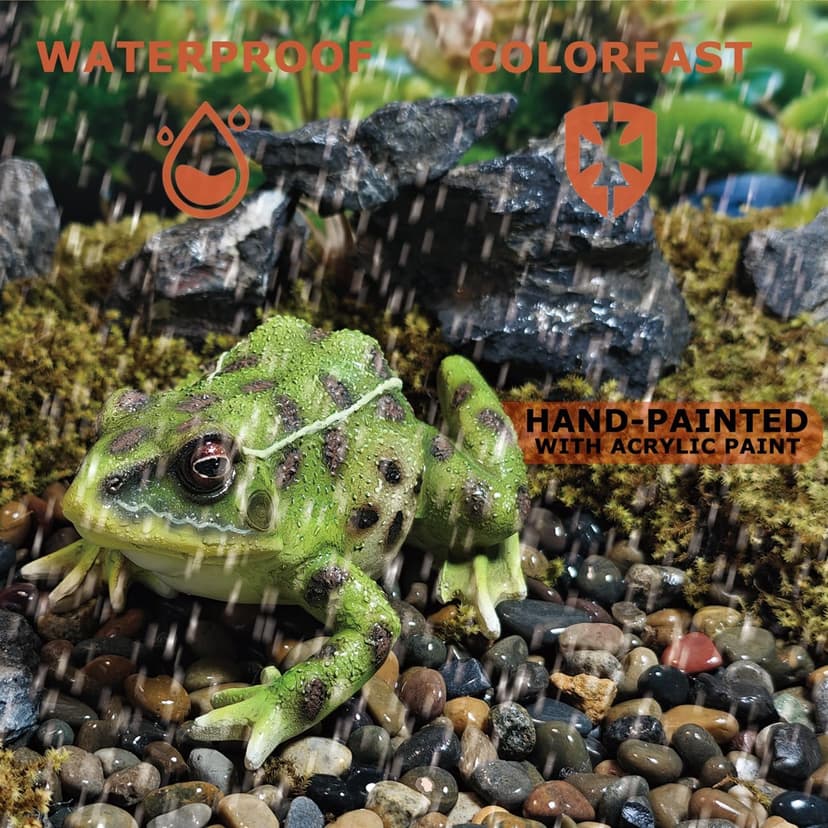 Sunthus Frog Garden Statues Toad Outdoor Decor Sculptures Yard Resin Decorations