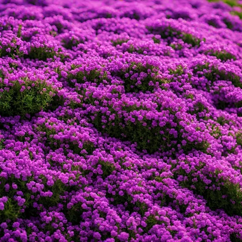 15000+ Creeping Thyme Ground Cover Seeds for Planting - Magic Perennial Flower Landscaping Seeds Heirloom Non-GMO Thymus Serpyllum Seeds for Garden
