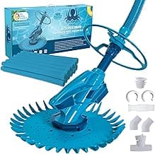 U.S. Pool Supply Octopus Prime Suction Pool Cleaner, Inground Automatic Pool Vacuum Cleaner with Hose - Swimming Sweeper Vac Cleaning Suction-Side Cleaners - Auto Creepy Sweeps Removes Debris, Leaves
