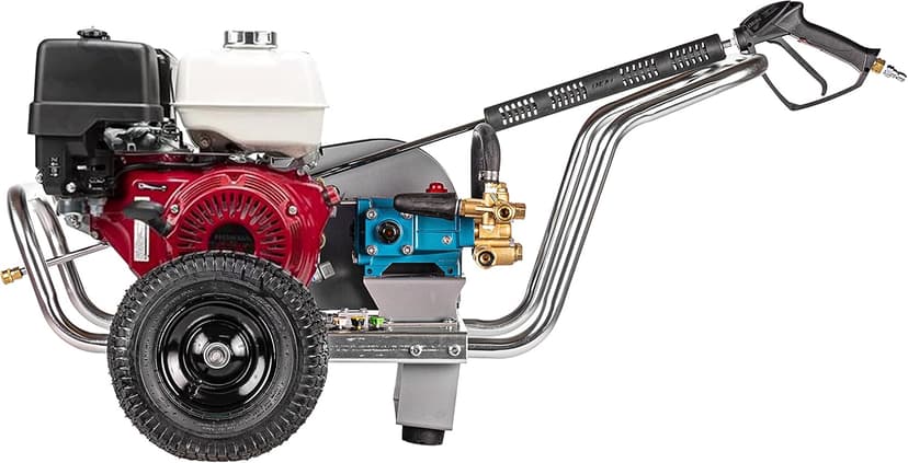 SIMPSON Cleaning ALWB60828 Water Blaster Series 4200 PSI Gas Pressure Washer, 4.0 GPM, Honda Engine, Includes Spray Gun and Wand, 5 QC Nozzle Tips, Monster Series 3/8-in. x 50-ft. Hose, (49-State)