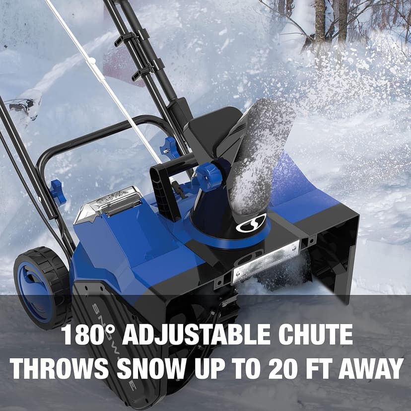 Snow Joe 24-Volt IONMAX Cordless Snow Blower (18-Inch Width, Standard Kit (w/2 x 4-Amp Batteries))