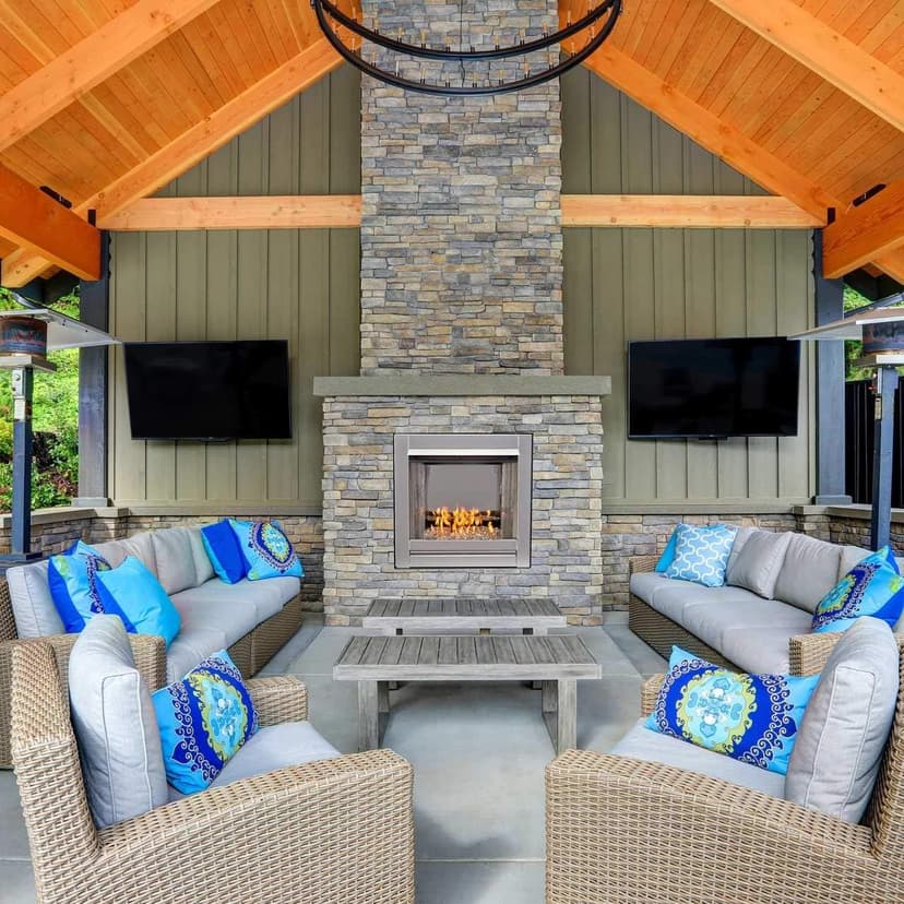 Duluth Forge Ventless Stainless Outdoor Gas Fireplace Insert with Reflective Crystal Glass Media - 24,000 BTU, Manual Control - Model# DF450SS-G