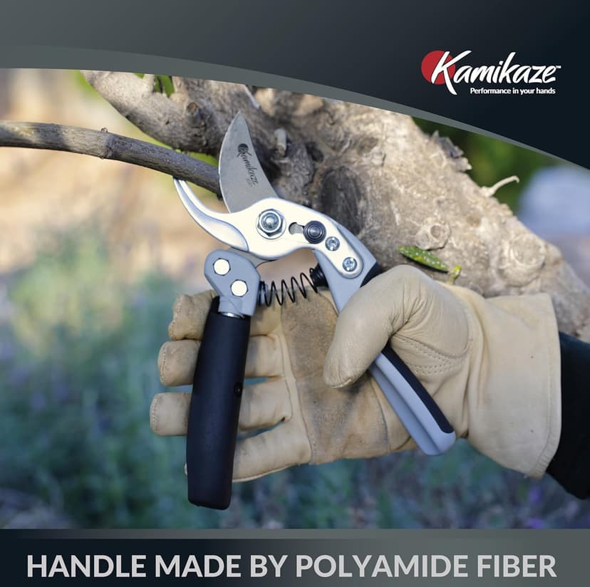 Heavy-Duty Professional Pruning Shears for Gardening, Featuring Ergonomic Rotating Handle to Reduce Hand Fatigue, SK5 High-Carbon Steel Blade, Cuts Branches Up to 0.8 Inch, Garden Clippers Shears