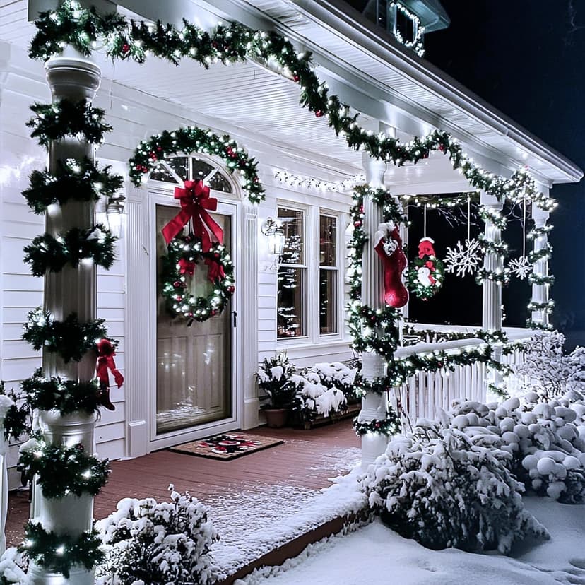 JMEXSUSS 66ft 200 LED White Christmas Lights Indoor Bedroom, Connectable White String Lights Outdoor Clear Wire, 8 Modes Twinkle String Lights Plug in for Room Tree Wedding Christmas Decoration
