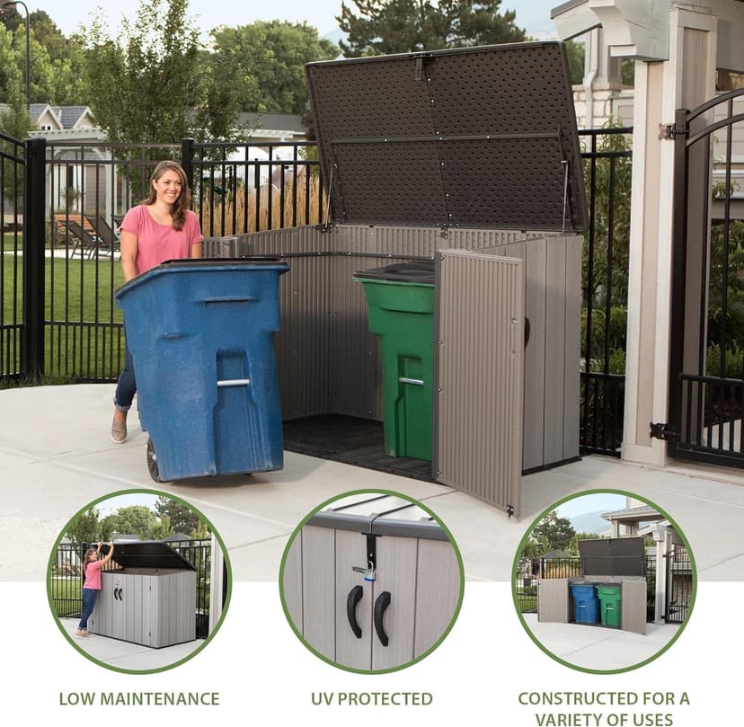 Lifetime Horizontal Outdoor Storage Shed, 75 Cu. Ft. Capacity