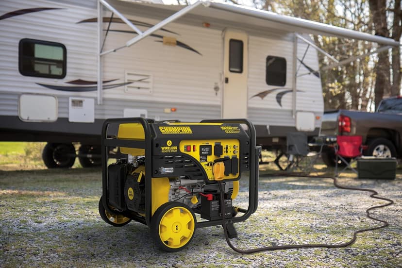 Champion Power Equipment 10,000-Watt Wireless Remote Start Home Backup Portable Generator with CO Shield