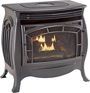 Duluth Forge Dual Fuel Ventless Gas Stove - Model FDSR25, Matte Finish, Remote Control