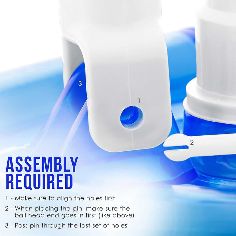 U.S. Pool Supply Weighted Transparent Triangular Pool Vacuum Head with Swivel Hose Connection and EZ Clip Handle - Connect 1-1/4" or 1-1/2" Hose - Removes Debris, Clean Corners - Safe for Vinyl Pools