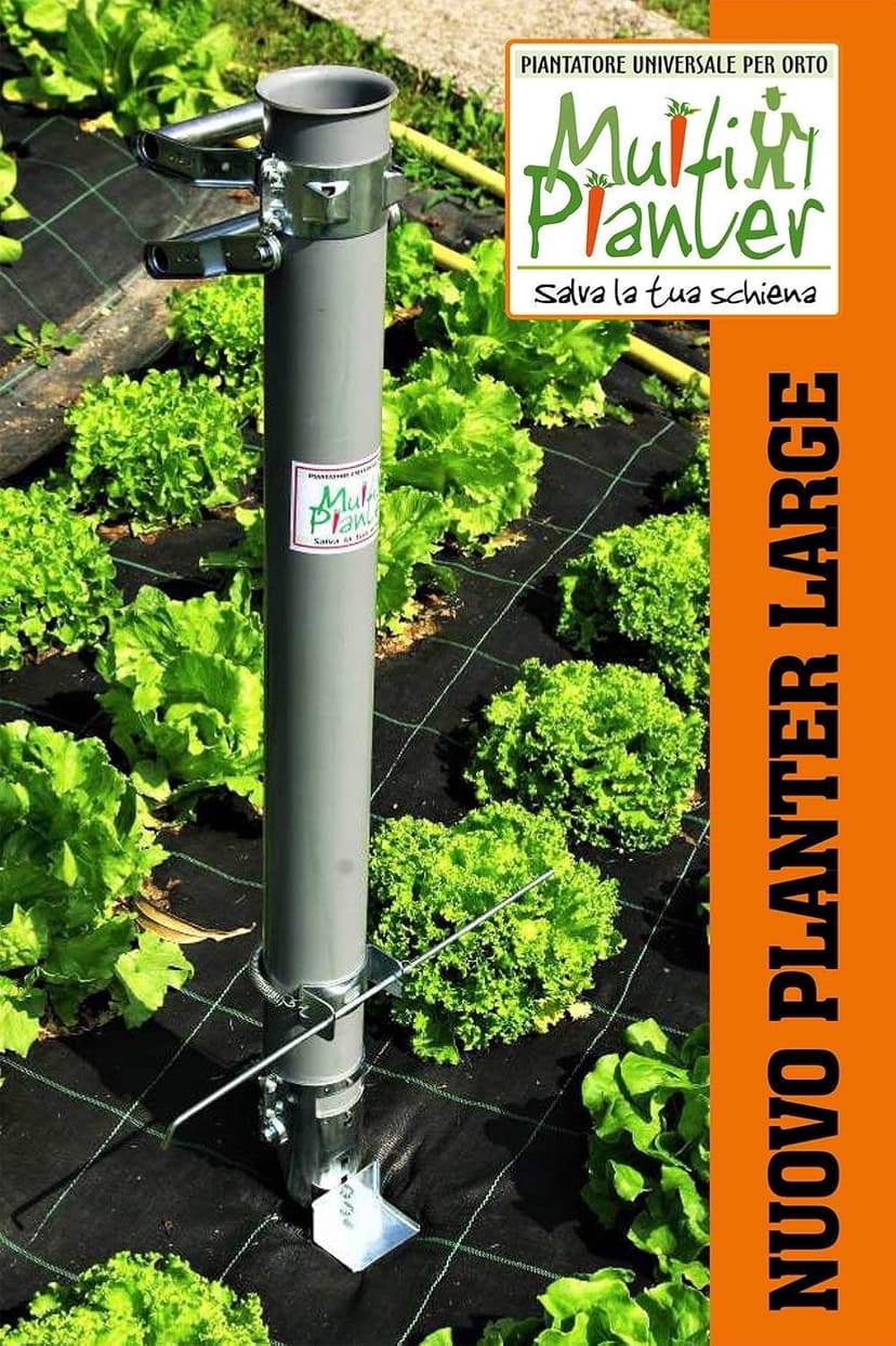 Multiplanter Lightweight Bulb Planter Plants Seeds, Bulbs and Small Plants Quickly and Easily with no Back Pain (Large)