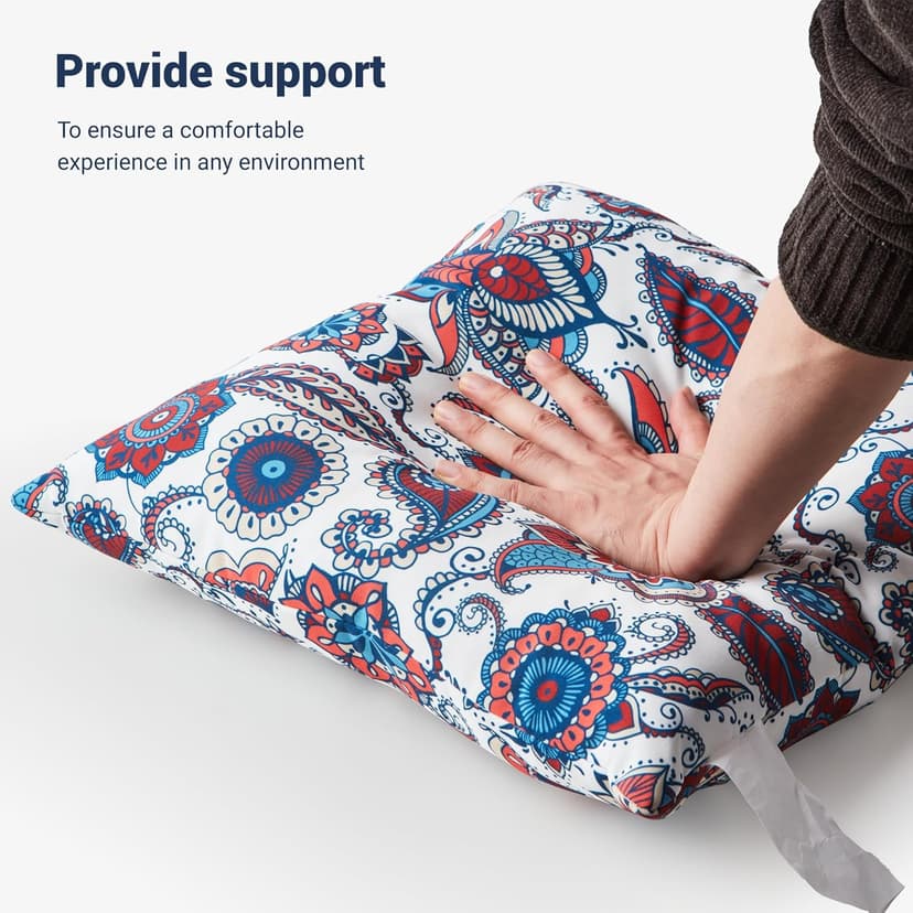 Waterproof Outdoor Pillows, Feather and Down Filled Outdoor Throw Pillows Water-Resistant Decorative Premium Lumbar Pillow Pack of 2