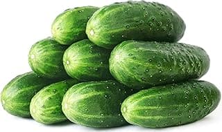 50 Straight Eight Cucumber Seeds - Heirloom Non-GMO USA Grown Vegetable Seeds for Planting - Pickling and Slicing Cucumber