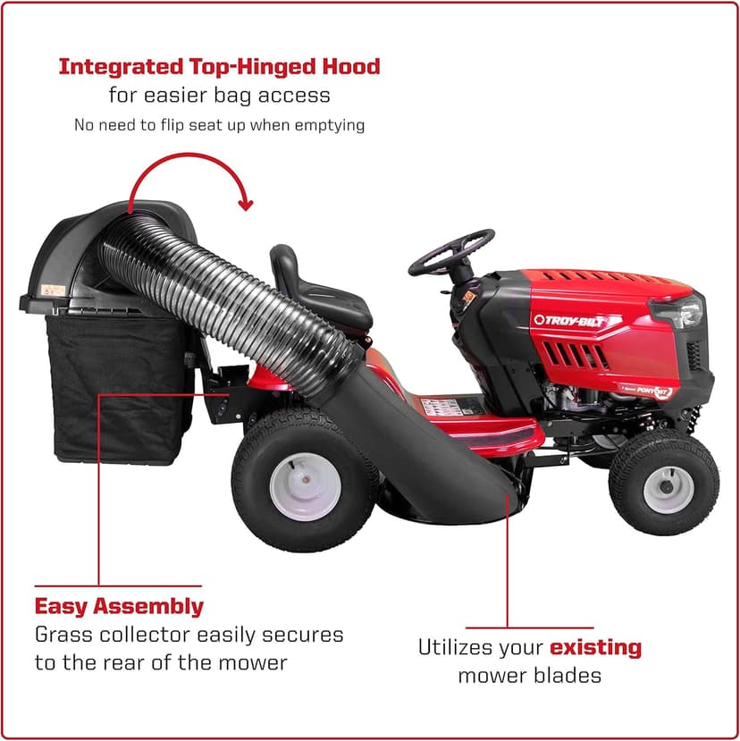MTD Genuine Parts Double Lawn Mower Bagger - for 36-Inch Lawn Tractors (2020 and After) - Fits Various Troy-Bilt Models, (19A30045OEM)