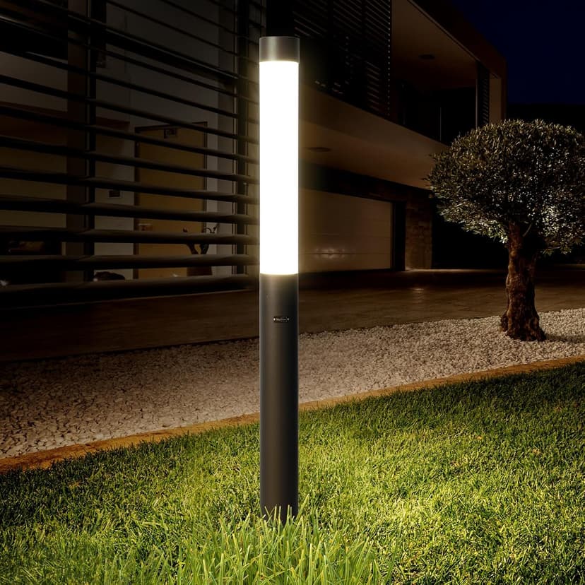 SkyGlow Outdoor Landscape Path Light, 71" Aluminum Lawn Lighting with 20W 2200LM Waterproof IP55 Curb Appeal Luxury Modern with for Garden, Pathway, Bollard, Patio, Courtyard and Driveway Decoration