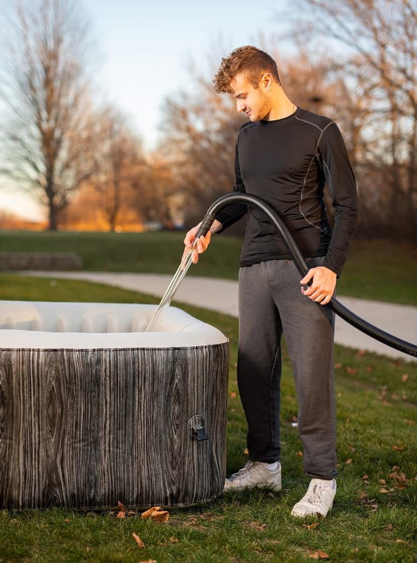 Blue Wave NP5877 Heatwave, Perfect for Spa Hot Tub Quick Self-Priming Siphon Drain and Vacuum, Black