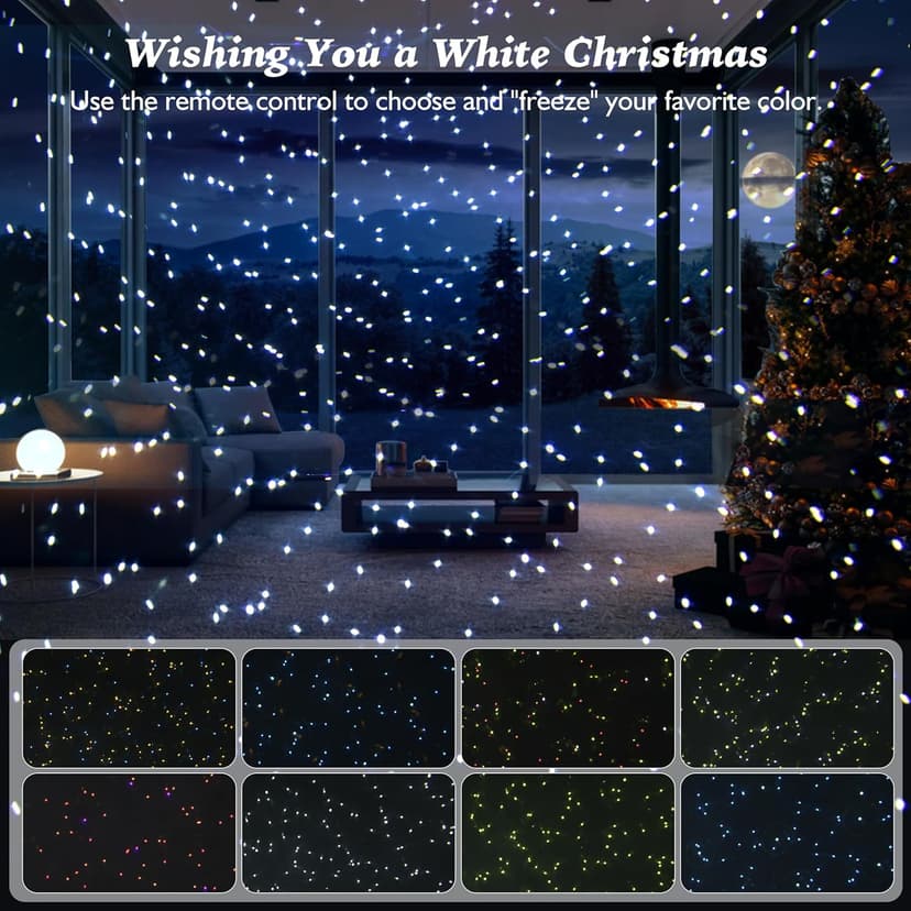 AIRIVO Outdoor Laser Lights Projector, 5 Color Motion Firefly Star Shower Laser Lights, Moving RGB Christmas Projector Light Waterproof with Remote Control for Home, Garden, Patio, GY-01A