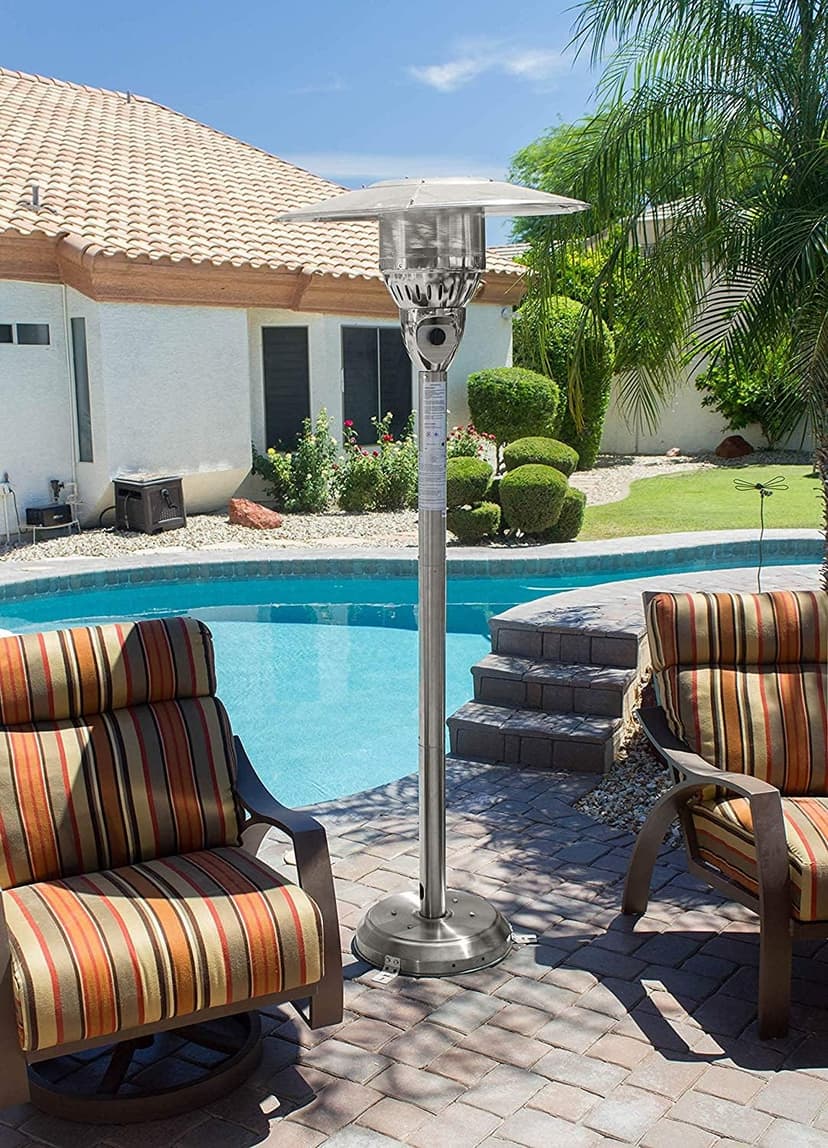 Hiland NG-WSS Tall Natural Gas Patio Heater,