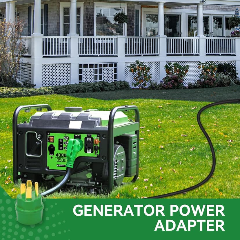 NEMA 14-50P to NEMA 14-50R Generator Adapter Plug, 50Amp 4 Prong Connector,125V/250V 50Amp Generator Cord Extension Plug