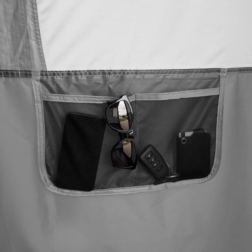 E-Z UP Camping Cube Sport, Converts 10' Angled Leg Canopy into Camping Tent, Grey (Canopy/SHELTER/Poles NOT Included)