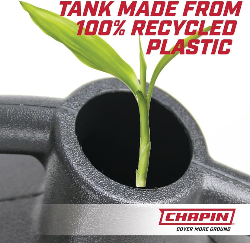 Chapin 2 Gallon Watering Can - Garden Watering Can for Indoor & Outdoor Plants, 100% Recycled Plastic Watering Can with Detachable, Drip-free Sprinkler Head, Made in USA