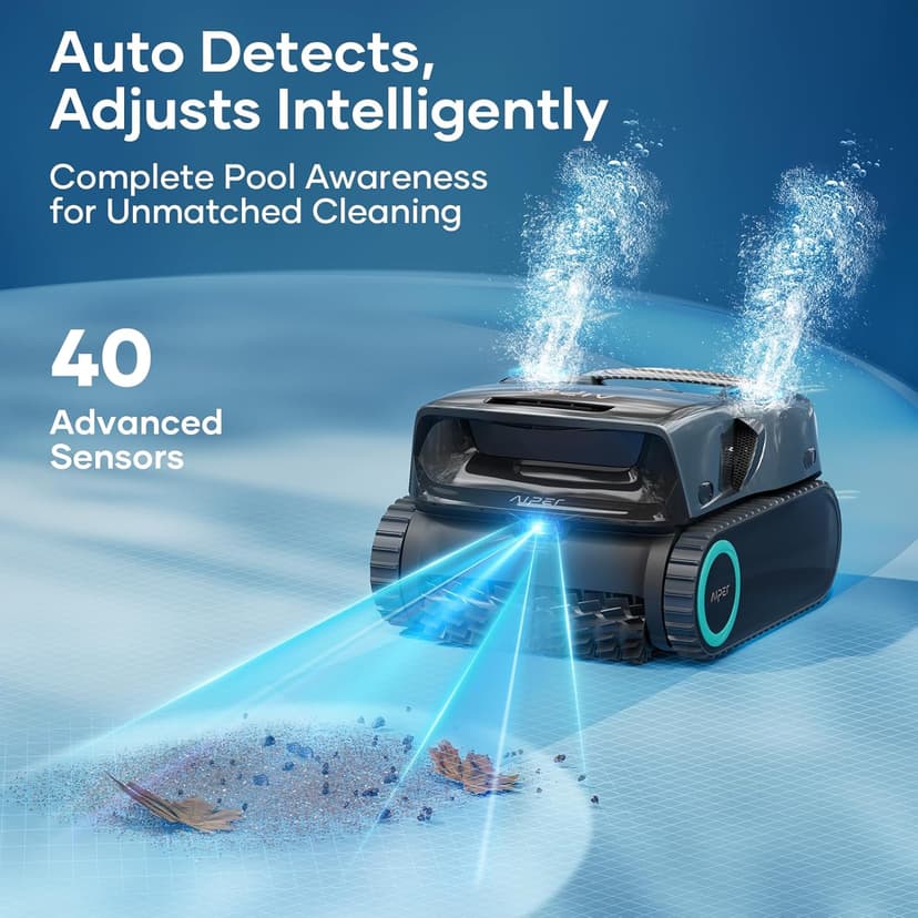 Aiper Scuba X1 Pro Max All-in-One Pool Cleaning Robot with Caddy, Pool Mapping, Adaptive Path, 8500 GPH Power, Double Filtration, Smart Surface Parking, Pool Vacuum for All Inground Pools